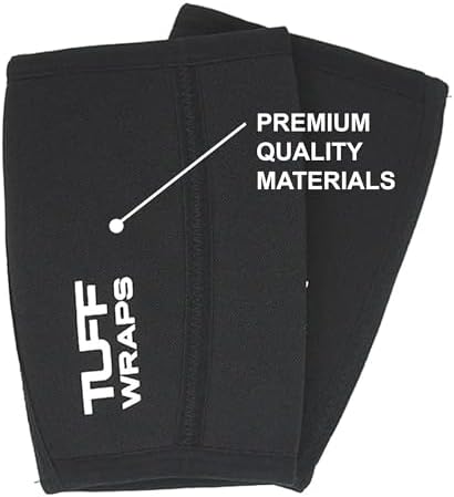 TUFF Power Elbow Sleeves (1 Pair) – 7mm Neoprene Elbow Brace for Weightlifting, Powerlifting & Bench Press | Compression & Joint Support for Strength Training & Injury Prevention – For Men & Women