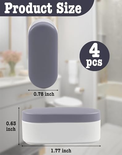 Toilet Seat Bumpers for Use With Bidet, Suitable for Bidet Kits, Toilet Seat Spacers, Stops Sliding & Wobbling, Premium Adhesive Pads - 4 Pack