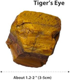 Apengshi Tiger's Eye Raw Crystals 2PCS Natural Rough Rocks Healing Crystal and Stones DIY Raw Stones Meditation Fountain Garden Home Decor