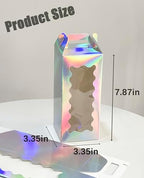 25Pcs Gift boxes for glass cup with Handle for Sublimation Glass Exhibition Boxes,Tumbler Gift Box, Cup boxes for packaging 16oz & 18oz Drinking Jars Sublimation Glass Can Blank(Laser)