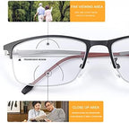 Transition Photochromic Multifocus Spring Hinge Progressive Reading Glasses Anti Blue Light Sunglasses UV Sun Readers