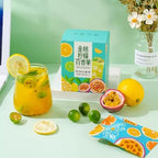 Passion Fruit Kumquat Lemon Tea, Flower And Fruit Tea Can Be Hot Or Cold Brewed, Summer Fruit Tea, Honey Tea Fruit TeaTea Beverage For Homemade Beverages, Add Water And Drink 5 Bags 百香果金桔柠檬蜂蜜茶