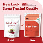 Organic Beet Root Powder, 4 Pounds | Cold Pressed, Water Soluble, High Concentrated Raw Beet Supplement | Superfood Drink Mix | Non-GMO, Vegan Friendly, Plant Based