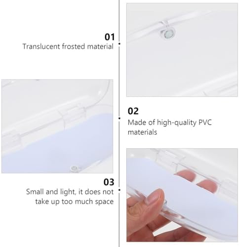 3 Pcs Glasses Case Pvc Spectacle Case Clear Glasses Sunglass Protector Eyeglass Container Student Storage Box Simple