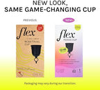 Flex Cup Starter Kit (Full Fit - Size 02) | Reusable Menstrual Cup + 2 Free Menstrual Discs | Pull-Tab for Easy Removal | Tampon + Pad Alternative | Lasts up to 10 Years | Capacity of 3 Super Tampons