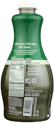 Suja Organic Mighty Dozen Cold Pressed Juice Drink, With Apple, Celery, Cucumber, Kale and Collard Greens, 46 fl oz Bottle