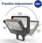 HYPERLITE LED Flood Light 150W 2 Pack 18000LM 5000K Daylight IP65 Waterproof Outdoor Floodlights UL Certified for Court,Garden,Warehouse