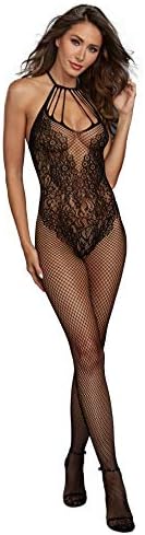 Women's Plus Size Floral Fishnet Bodystocking