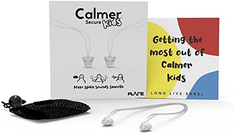 Flare Calmer Kids Secure|Ear Plugs Alternative| Daily Noise Relief |Sound Sensitivity |Stress Relief |No Muffling |Improve Wellbeing |Comfy, Reusable, Soft Silicone Earplugs | Earplugs | Translucent