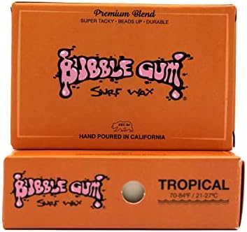 Bubble Gum Surf Wax Premium Formula Tropical 6 Pack