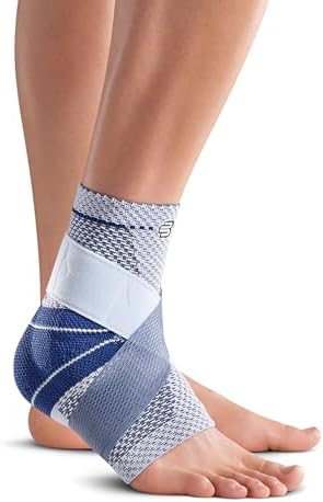 Bauerfeind - MalleoTrain Plus - Ankle Brace - Extra Stability for the Ankle Joints and Tendons - Right Foot - Size 3 - Color Titanium