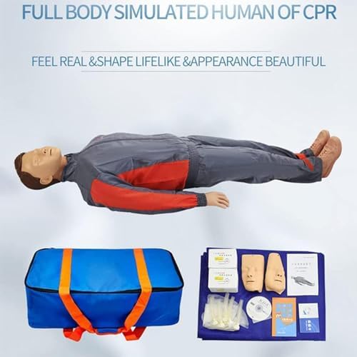 CPR Manikins Dummy Training Kit, Advanced Full Body Adult Training Manikin Kit, Resuscitation Manikins for Classroom or Research Centers