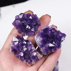 20–30g Natural Amethyst – Purple Quartz Crystal Cluster Healing Stone Specimen for Home Decor