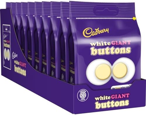 Cadbury White Giant Buttons 100g (Pack of 3)