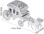 Toyvian Carriage Gift Box Plastic Candy Box for Wedding Party Gift Boxes Favors (Silver)