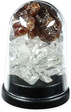 CrystalAge Spessartine Garnet & Quartz Energy Dome