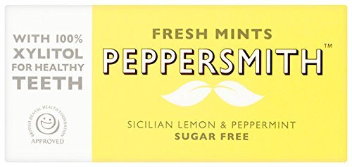 Peppersmith Sugar-Free Xylitol Lemon Mints 15g - Pack of 6