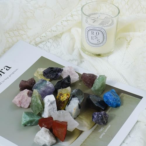 Raw Crystals, Large 1.2-2.0" Healing Crystal Natural Rough Stones for Intuition,Chakra,Meditation,Decoration,Polishing,Energy Work (Tiger's Eye, 3.5oz-1.2-2.0"raw Crystals)