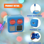 Anti-Slip Silicone Cover for YOTO Mini Audio Player, Protective Sleeve Case for Mini Player; Accessory for Kids Music Players (Case Only) (Blue)