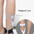 HUANGJUN Foot Drop Corrector,Foot Drop Postural Correction BraceAdjustable Foot Drop Orthosis for Leg Support,Right,M