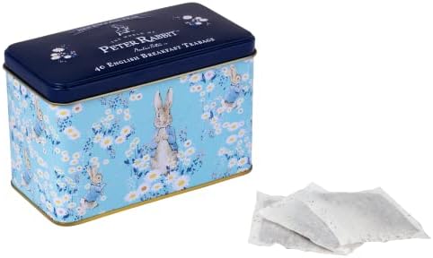 New English Teas Daisies Peter Rabbit Tea Tin with 40 English Breakfast Teabags…
