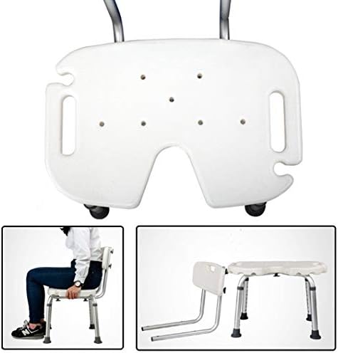 Shower Stool with Padded Seat - Shower Seat for Adults Seniors, Shower Bench Bath Chair for Bathroom Bathtub Showering or Leg Shaving, Max. 150kg