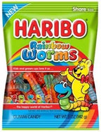 Haribo Rainbow Worms 5 oz. Bag