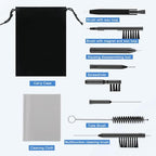 10 PCS Hearing Aid Cleaning Kit Tools, Multi-Functional Hearing Aid Brushes for Cleaning Earbuds, Headphone, Amplifiers, with Bag, Gifts for Relatives and Friends