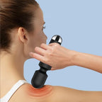 Back Small Bullet Massage for Women - Rechargeable Electric Body Mini Personal Massager - for Foot - Arm Muscle Relaxation (Black)