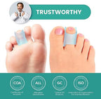 Welnove Hammertoe Corrector - 6 PCS Toe Splints Realign Bent, Curled, Crooked, Claw, Hammer Toes - Toe Straighteners for Men and Women, FSA or HSA eligible - Blue