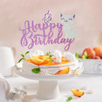 Cat Cake Topper, 3D Butterfly Kitten Pet Themed Birthday Cake Topper, Happy Birthday Cake Decor, Animal Theme, Baby Shower Cake Decor(3D Cat)