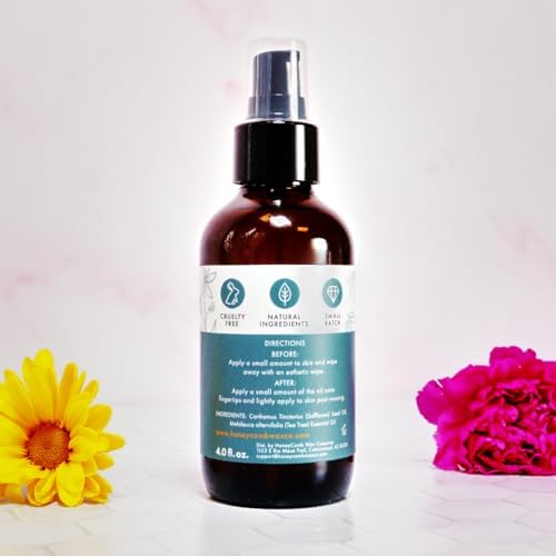 Honeycomb's BeeSmooth Oil- Pre/Post Wax Oil, Removes Wax Residue After Hair Removal, Essential Pre/Post-Treatment for Effective Waxing, 4 oz, BeeSmooth (4 oz)