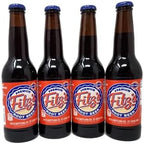 Premium Fitz's Soda Pop 12oz Glass Bottle Pack of 4 Soft Drink Fitz Fitzs (Regular Rootbeer Root Beer)