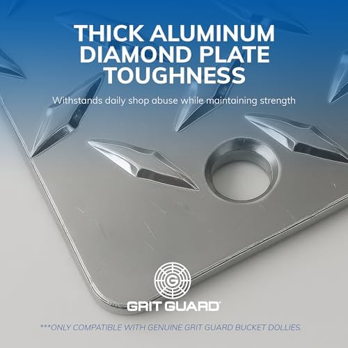 Grit Guard Dual Bucket Dolly Connector Plate, Connect 2 Bucket Dollies, Heavy-Duty Aluminum Plate, Works with 2” & 3” Casters, Auto Detailing, Car Wash Essentials