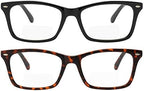Yogo Vision Bifocal Reading Glasses 2 Pack Fashion Comfort Quality Bifocal Readers for Men and Women