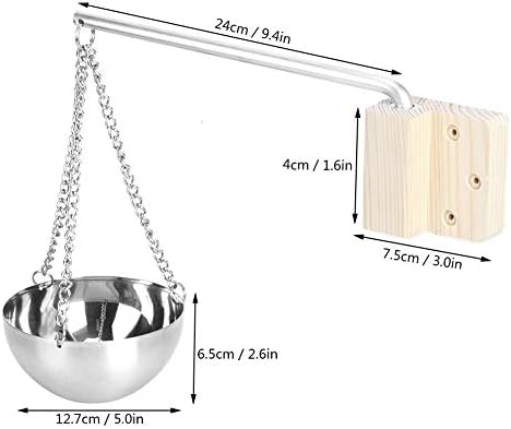 Sauna Oil Cup Sauna Aromatherapy Oil Holder Essential Stainless Steel Oil Bowl Sauna Room Accessories Fragrance Diffuser Bowl for Sauna and Spa