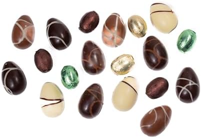 ANDY ANAND CHOCOLATIER Unwrap Easter Joy 20 delicious 60% cacao chocolate eggs filled with creamy praline. 10 foiled for hunts & 10 for snacking. Inspire imagination & sweet family memories and Fun 7 oz