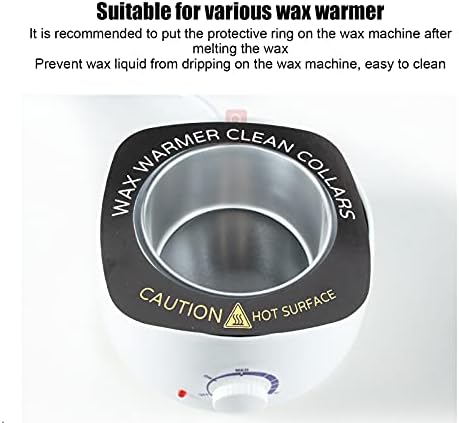 Brrnoo 10pcs Professional Wax Warmer Collar, Wax Heater Protective Ring Accessory for Most Standard Size Wax Heaters ()