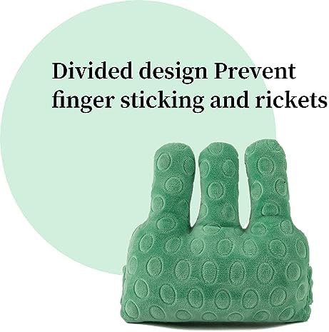 Adjustable Removable Finger Separator Protector Hand Contracture Cushion Padding Pillow Prevention Aid Training Tool With Fingers Hands Splints (Green)