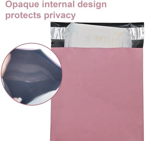 100Pcs Pink Sanitary Napkin Disposal Bags,Feminine Hygiene Disposal Bags for Tampons and Pads,Sealed Opaque for Privacy,Waterproof and Leak-Proof,Odor-Blocking,Self-Sealing Seals,5.9x9 Inch