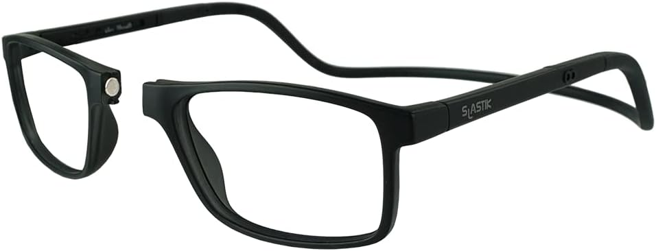 Clic Magnetic Reading Glasses - Adjustable Neck Hanging Readers - Secure Fit with Soft Headband - Barat (S-XL)