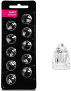 MiniFit Open Domes 5mm,6mm,8mm,10mm Ear Tips for Oticon Hearing Aids with Hearing Aid Supplies Cleaning Kits (5MM)