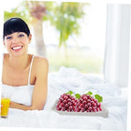 Drained Fruit Plate Kitchen Counter Tray Dish Drying Pad Laundry Cup Drip Tray for Bathroom Drain Board for Dish Rack Easy Water Drainage