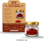 Vigr Single Origin Kashmiri Mongra Saffron (Kesar) - Farm Direct from Pampore, Lab Tested & AYUSH Certified, Grade A++, 100% Pure Handpicked Threads, Highest Crocin Content (1g (0.035 oz))