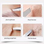 Eyebrow Hair Removal Tweezers, Slant Tweezer Handmade Professional Eyebrow Facial & Hair Remover Better closure Stainless Steel