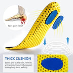 XINIFOOT 3 Pairs Elastic Shock Absorbing Shoe Insoles Breathable Honeycomb Sneaker Inserts Sports Shoe Insole Replacement Insoles for Men