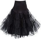 Crinoline Petticoats for Women 50s Vintage Tulle Petticoat Half Slip Tutu Underskirt