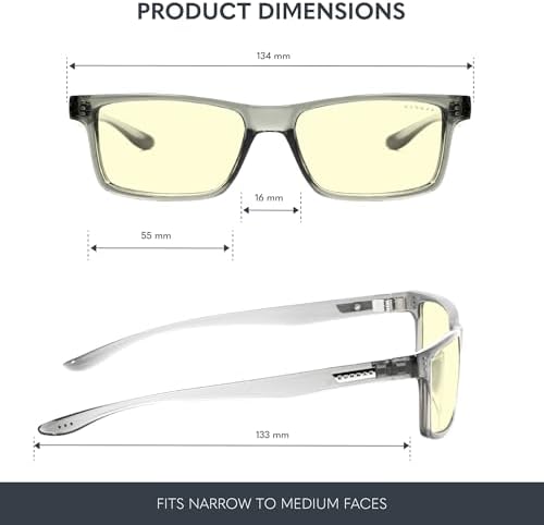GUNNAR - Premium Gaming and Computer Glasses - Blocks 35-98% Blue Light - Vertex