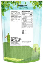 Food to Live Organic White Popcorn Kernels, 3 Pounds – Hulless Uncooked Whole Corn Ideal for Popping. USA Grown, USDA Certified. Non-GMO, Vegan, Kosher, Bul