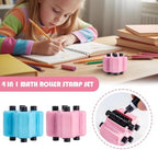 4 in 1 Math Roller Stamp Set, 2PCS Math Stamp Roller, Randomized Addition Subtraction Multiplication Division Practice Tool,Roller Digital Teaching Stamps W/Refill Ink,Fun Math Gift for Kids Classroom